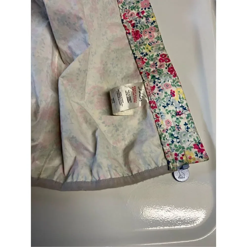 Joules floral rain coat
